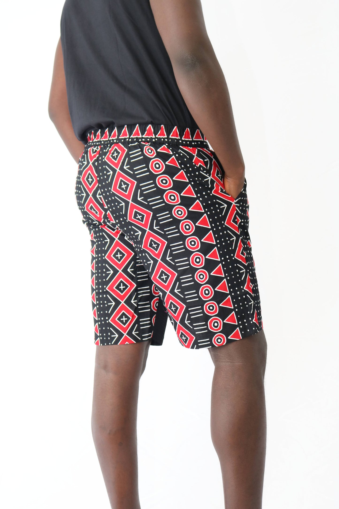 Male African Shorts with Zipper